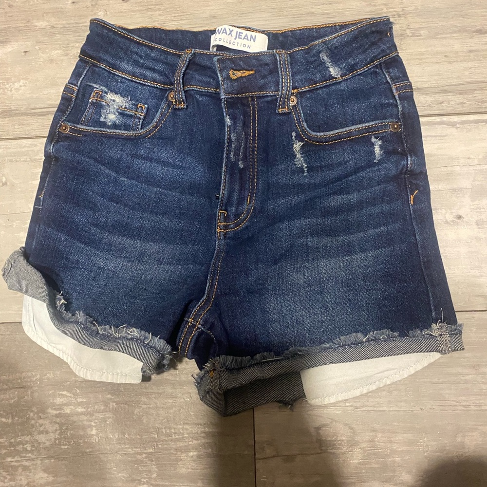 Wax Jean Women's Blue Denim Shorts